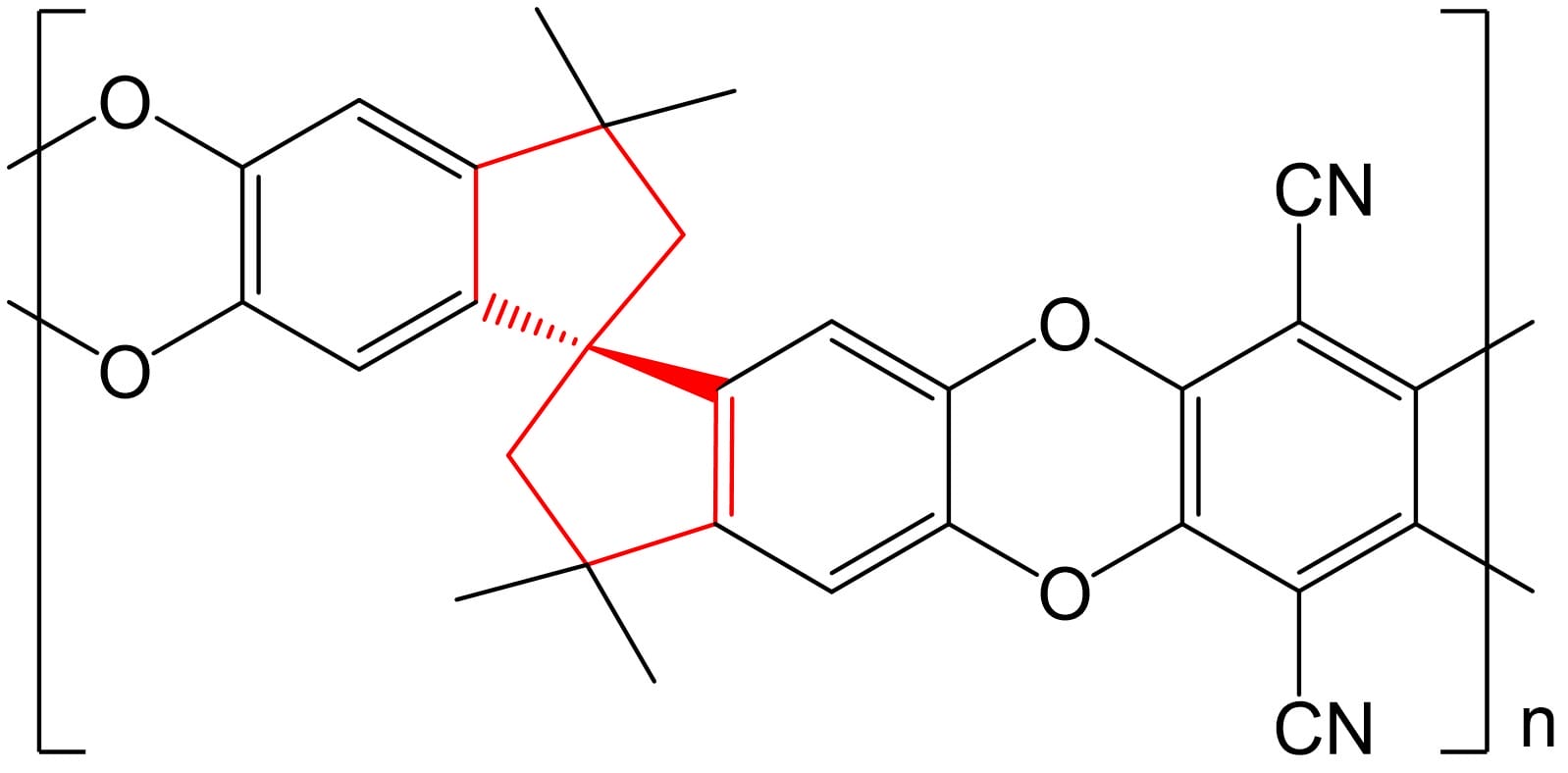 A porous polymer of the membrane developed by Sepion Technologies