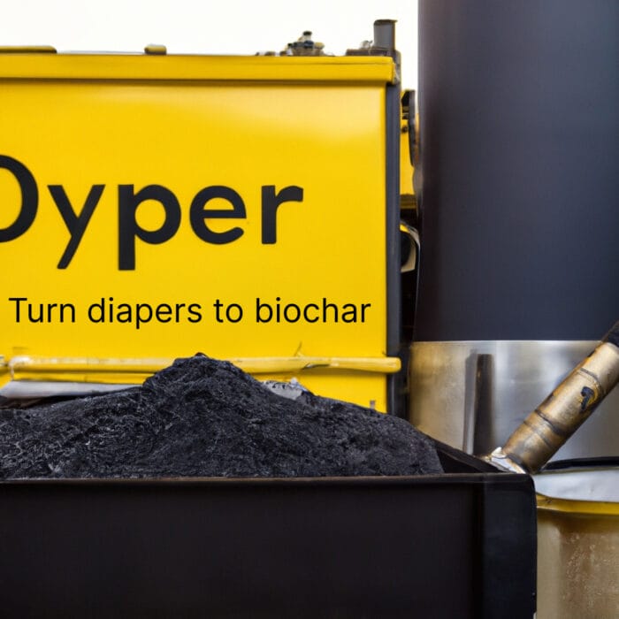 DYPER turns soiled diapers into biochar