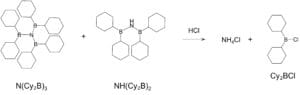 The transformation of borylamines to ammonium and boron-centered molecular catalyst (ref. Angew. Chem. paper)